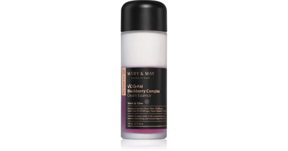 Árcsökkenés Mary&MayBlackberry Complex Cream Essence koncentrált hidratáló esszencia az érzékeny arcbőrre