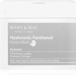 Kihagyhatatlan ajánlat Mary&MayHyaluronic Panthenol Hydra Mask fátyolmaszk szett a bőr intenzív hidratálásához