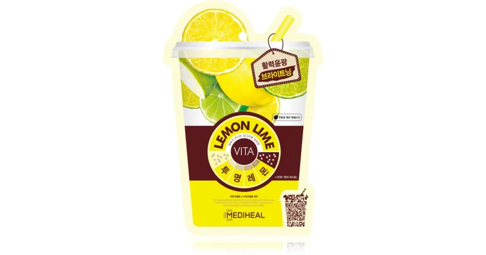 MEDIHEALVita Mask Lemon Lime fehérítő gézmaszk Szuper ajánlat