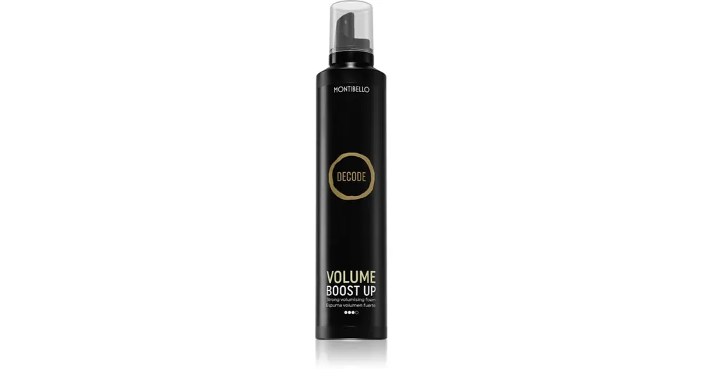 Prémium MontibelloDecode Volume Boost Up hajformázó hab extra erős fixáló hatású