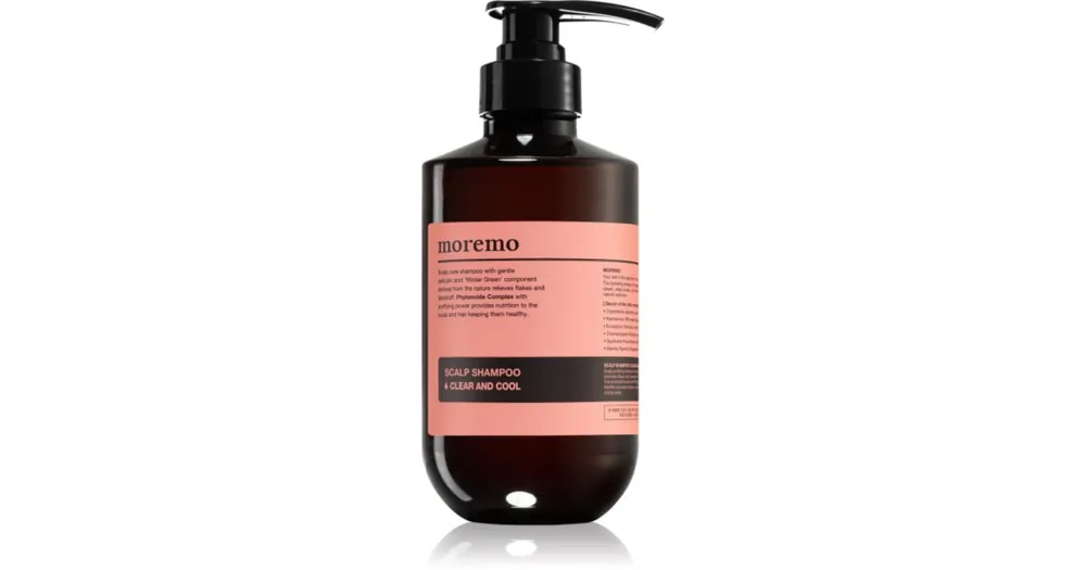 Szezonális akció moremoScalp Shampoo Clear And Cool mélyen tisztító sampon korpásodás ellen