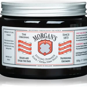 Nézd meg most Morgan‘sStyling Pomade Slick and Extra Firm Hold hajpomádé extra erős fixáló hatású