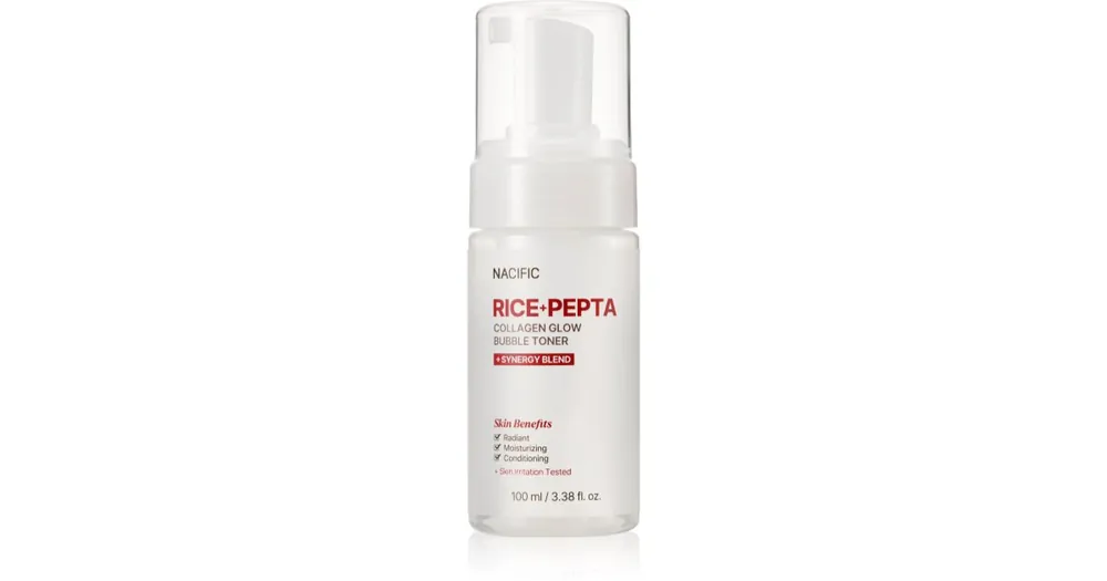 Outlet NacificRice + Pepta Collagen Glow Bubble Toner élénkítő arctonik hidratáló hatással