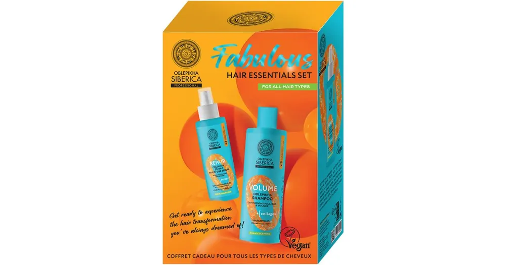 Azonnali szállítás Natura SibericaOblepikha Siberica Fabulous Hair Essentials Set ajándékszett hajra