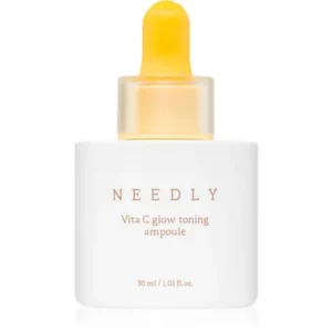 NEEDLYVita C Glow Toning Ampoule bőrélénkítő szérum C-vitaminnal az élénk és kisimított arcbőrért Árengedmény