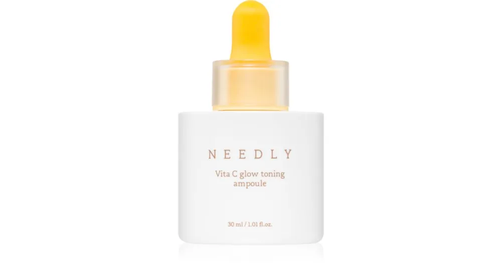 NEEDLYVita C Glow Toning Ampoule bőrélénkítő szérum C-vitaminnal az élénk és kisimított arcbőrért Árengedmény