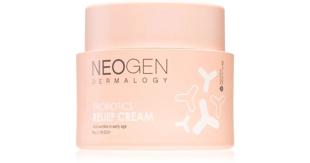 Neogen DermalogyProbiotics Relief Cream bőrfeszesítő és bőrvilágosító krém az első ráncokra Vedd meg most