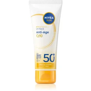 Alacsony ár NIVEASUN Anti-Age Q10 napozó arckrém ránctalanító hatással