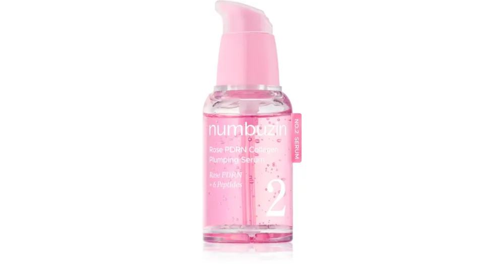 Szuper akció NumbuzinNo. 2 Rose PDRN Collagen Plumping Serum bőrfeszesítő szérum az arcra regeneráló hatással