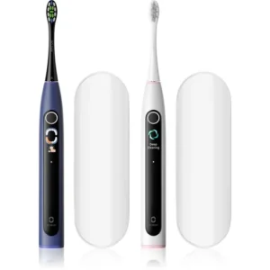 Ajánlat OcleanX Lite Set Duo pack sonic fogkefe dupla csomagolás utazó tokkal Dark Blue+Grey