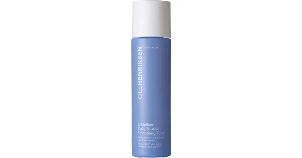 OLEHENRIKSENTransform Silkfoliant Daily Tri-Acid Smoothing Toner with Mandelic Acid gyengéd bőrhámlasztó tonik mindennapi használatra Gyors szállítás