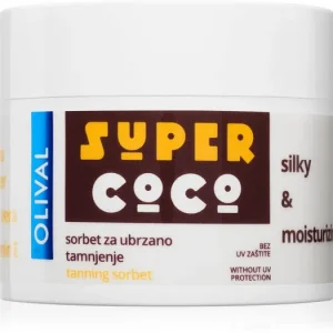 Szezonális akció OlivalSUPER Coco hidratáló test sorbet a gyors barnulásért
