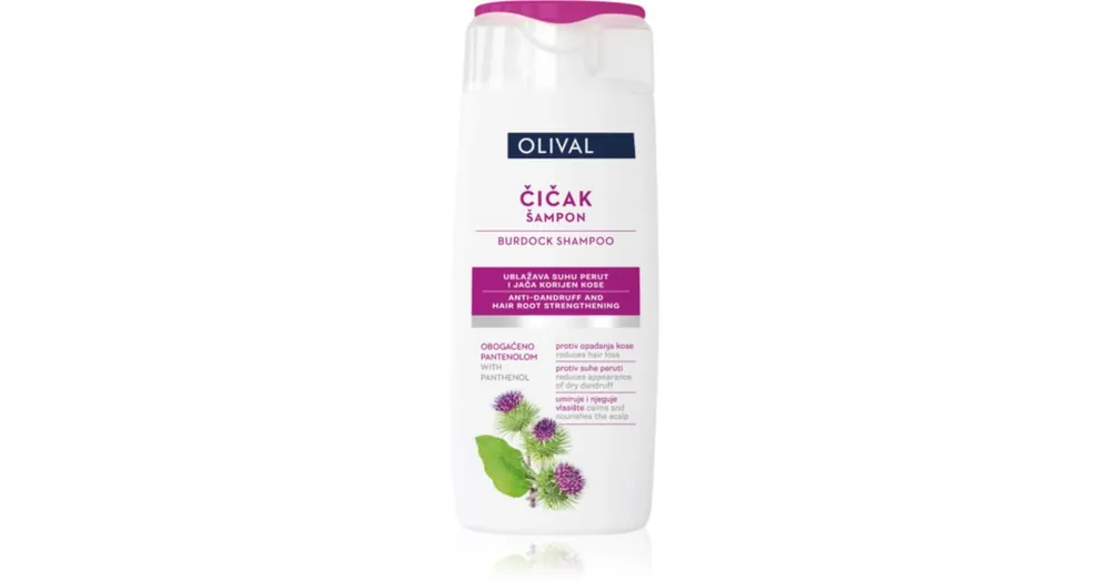 Legkelendőbb OlivalTreatment Burdock sampon száraz és sérült hajra