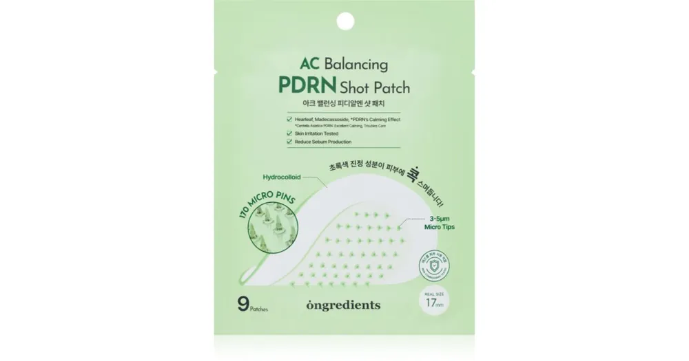 OngredientsAC Balancing PDRN Shot Patch tapasz problémás bőrre nyugtató hatással Gyors szállítás