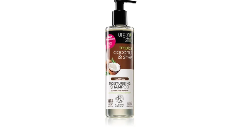 Organic ShopNatural Coconut & Shea hidratáló sampon száraz és sérült hajra Kiárusítás