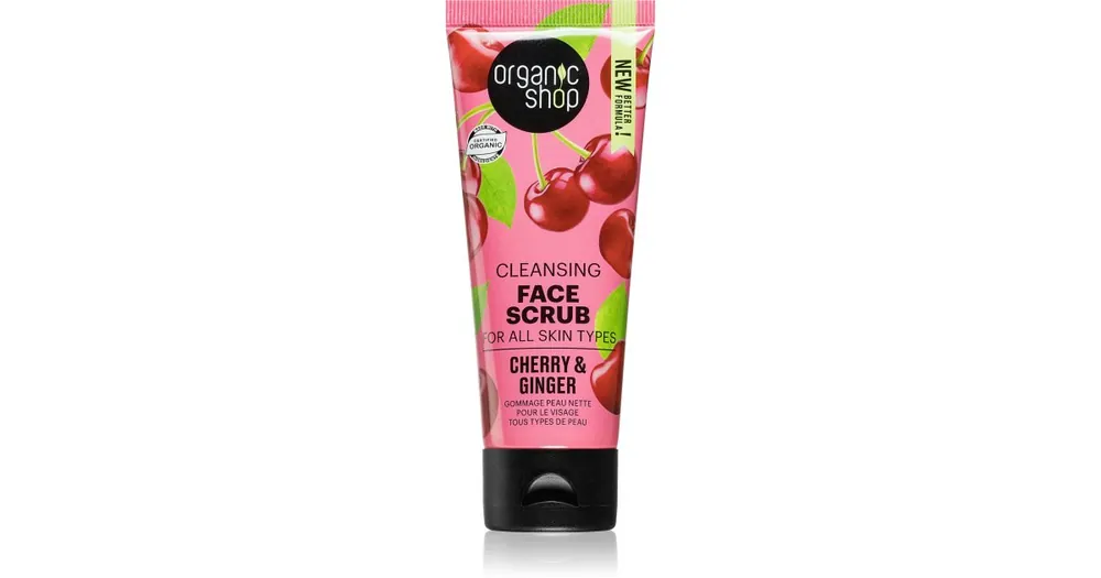 Gyors kiszállítás Organic ShopGinger & Cherry arctisztító peeling