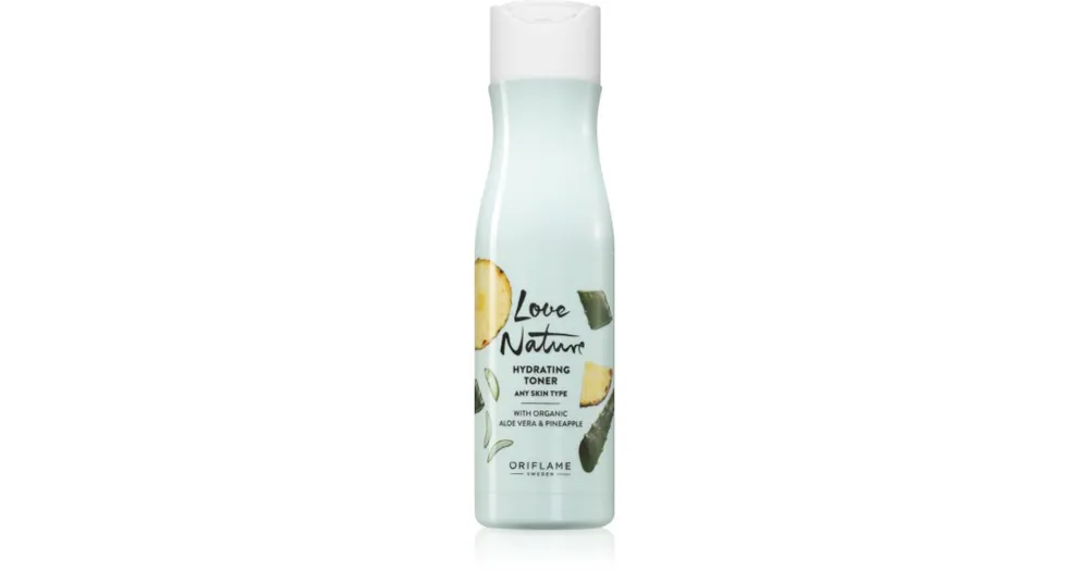 Expressz kézbesítés OriflameLove Nature Organic Aloe Vera & Pineapple hidratáló víz arcra