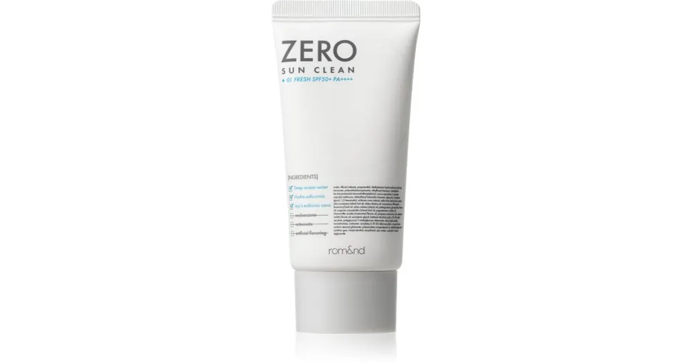 rom&ndZero Sun Clean ásványi védő fluid arcra SPF 50+ Népszerű