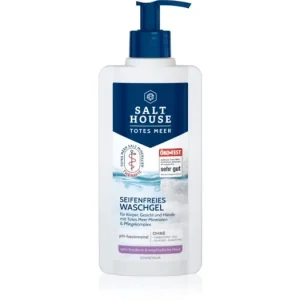 Azonnali szállítás Salt HouseDead Sea Therapy Soap-free Washing Gel szappanmentes tisztító gél testre, arcra és kézre jojobaolajjal és ureával