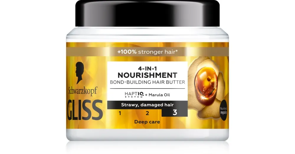 SchwarzkopfGliss Oil Nutritive intenzíven tápláló maszk a károsult hajra Ne maradj le