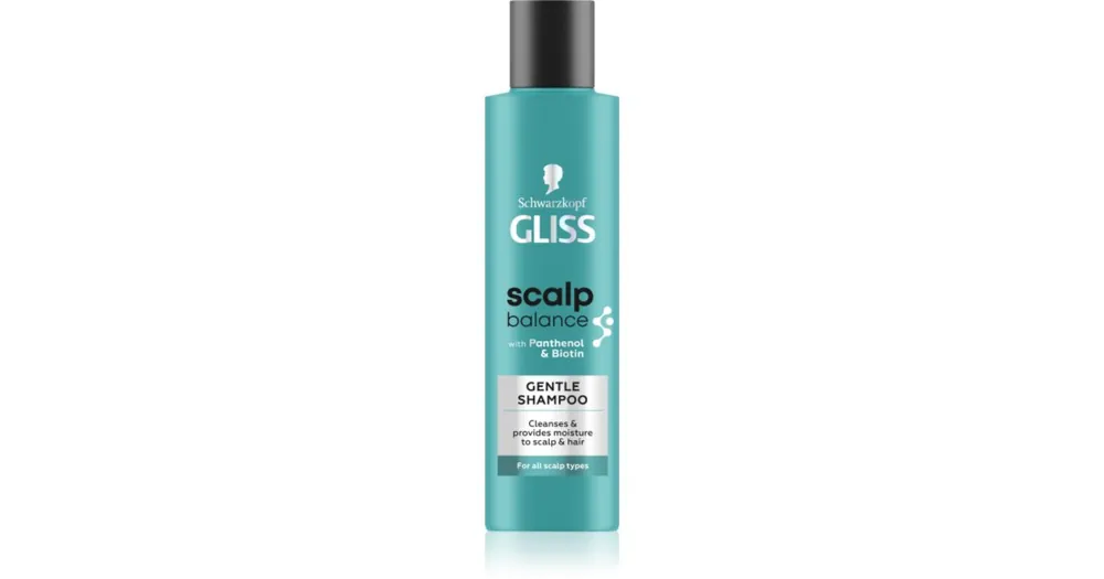 Azonnal elérhető SchwarzkopfGliss Scalp Balance gyengéd sampon mindennapos használatra