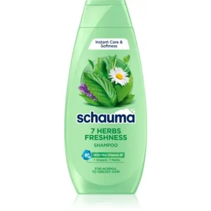 Utolsó esély SchwarzkopfSchauma 7 Herbs Freshness gyógynövényes sampon normál és zsíros hajra