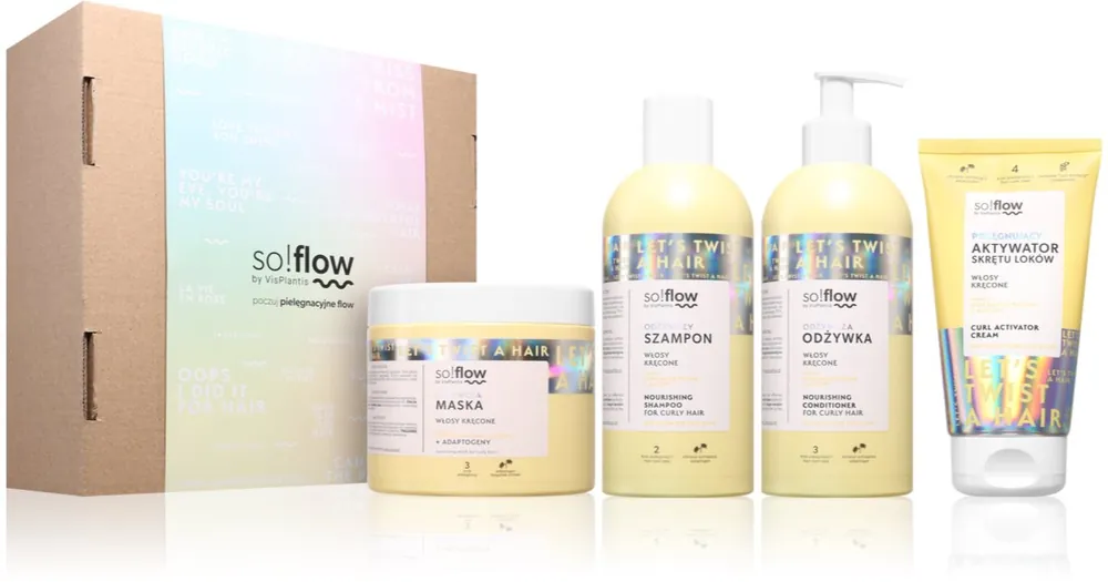 Akciós ár so!flowCurly Hair Set ajándékszett göndör hajra