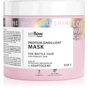 Korlátozott ajánlat so!flowHigh Porosity Hair Protein-Emollient Mask erősítő maszk a töredezett, károsult hajra