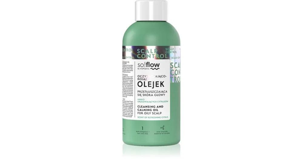 Gyors szállítás so!flowOily Scalp Cleansing and Calming Oil tisztító olaj zsíros fejbőrre
