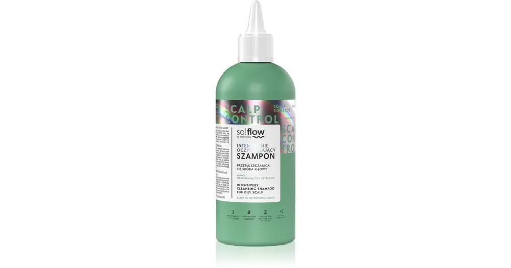 Ajánlat so!flowOily Scalp Intensively Cleansing Shampoo tisztító sampon zsíros fejbőrre
