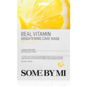 Akció Some By MiClinical Solution Vitamin Brightening Care Mask fehérítő gézmaszk antioxidáns hatású