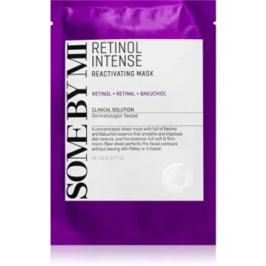 Biztonságos fizetés Some By MiRetinol Intense Reactivating Mask szövet arcmaszk a ráncok ellen érett bőrre