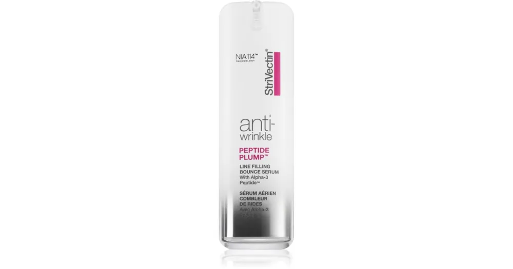 StriVectinAnti-Wrinkle Peptide Plump gyengéd arcszérum revitalizáló hatással peptidekkel Vedd meg most