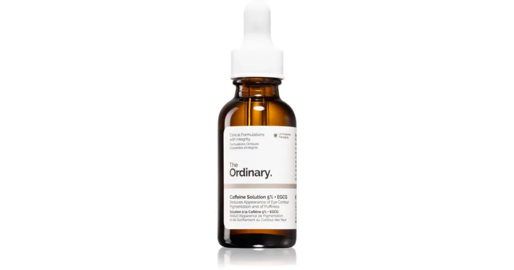 Azonnali szállítás The OrdinaryCaffeine Solution 5% + EGCG Eye Serum szérum szemre a duzzanatokra és a sötét karikákra