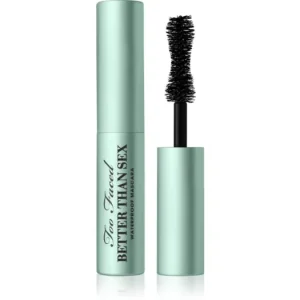 Too FacedBetter Than Sex Waterproof Mascara Travel Size vizálló szempillaspirál a dús pillákért Vásárlói kedvenc