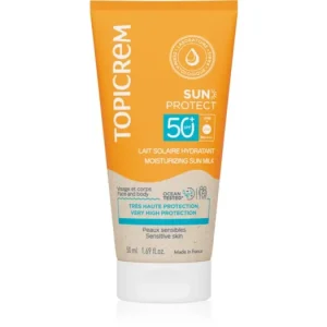 Olcsóbb TopicremSun Protect Moisturizing Sun Milk hidratáló napozótej SPF 50+