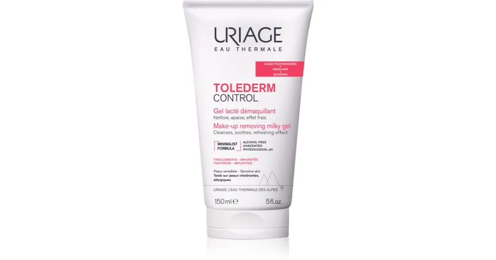 UriageToléderm Control Make-up Removing Milky Gel arctisztító és szemfestéklemosó gél Árengedmény