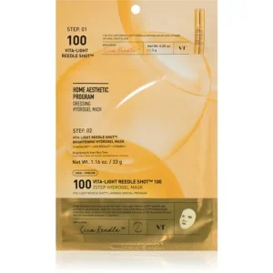 VT CosmeticsVita-Light Reedle Shot 100 2Step Hydrogel Mask intenzív hidrogélmaszk élénk és hidratált bőr Biztonságos fizetés
