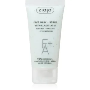 Azonnali szállítás ZiajaFace Mask + Scrub with Elagic Acid peeling maszk
