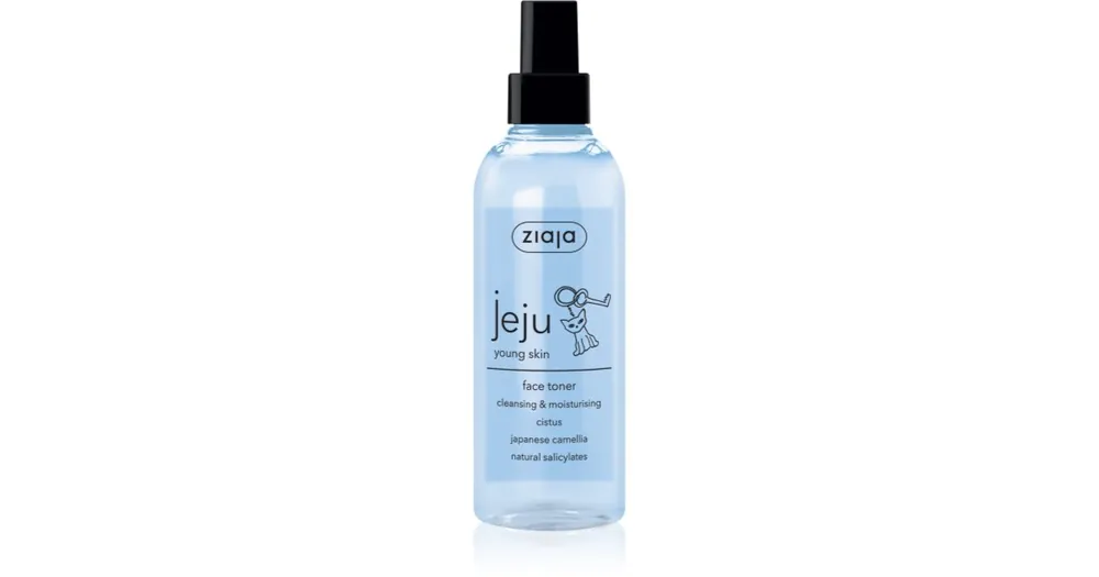 Korlátozott ajánlat ZiajaJeju Young Skin arc tonik spray a fiatal arcbőrre