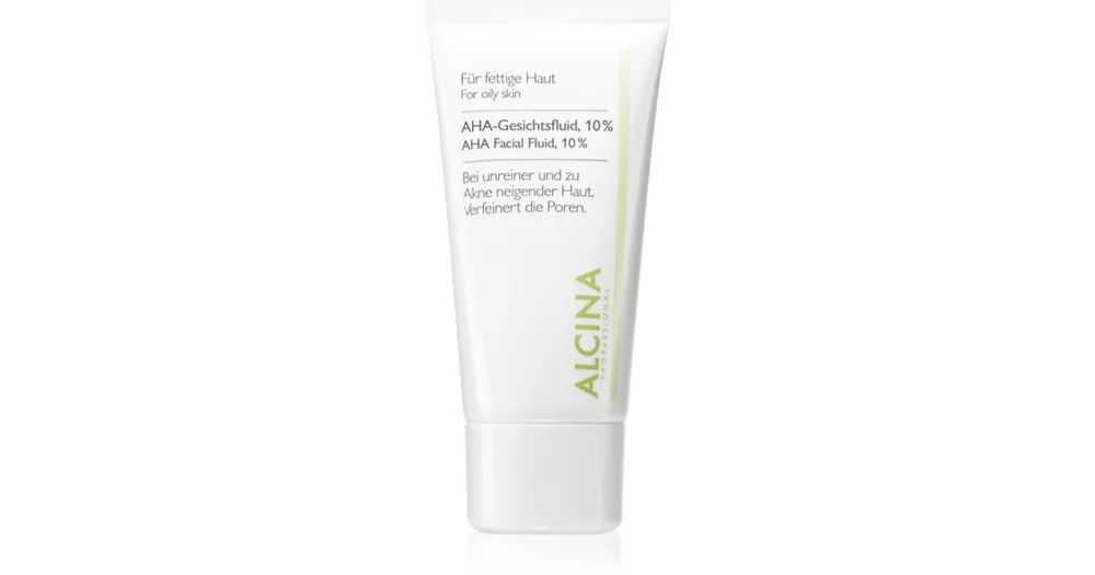 Olcsóbb AlcinaFor Oily Skin arc fluid AHA savakkal 10 %