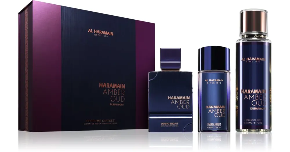 Al HaramainAmber Oud Dubai Night ajándékszett unisex Expressz kézbesítés