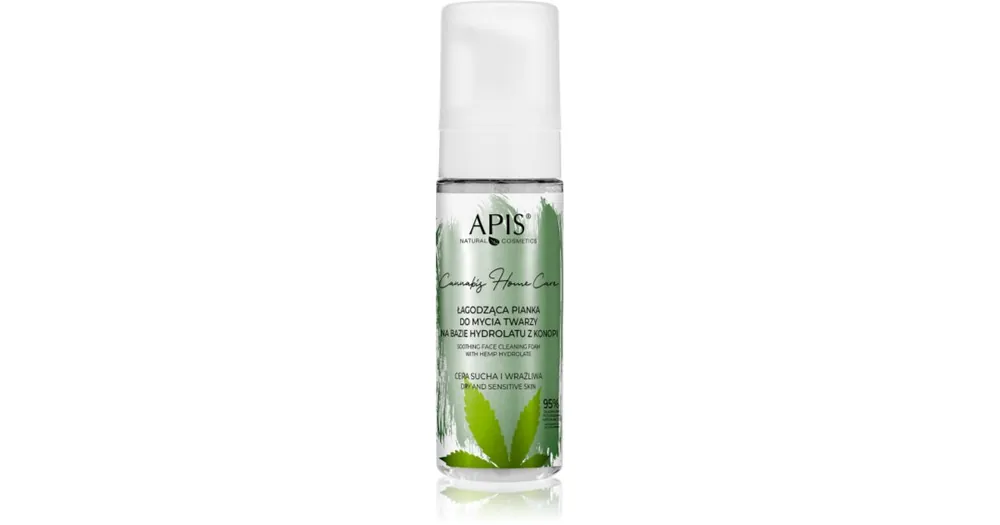 Akció Apis Natural CosmeticsCannabis Home Care tisztító hab száraz és érzékeny bőrre