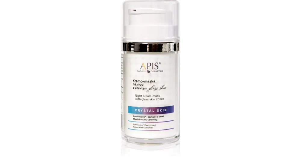 Apis Natural CosmeticsCrystal Skin éjszakai krémes maszk élénk és hidratált bőr Bestseller