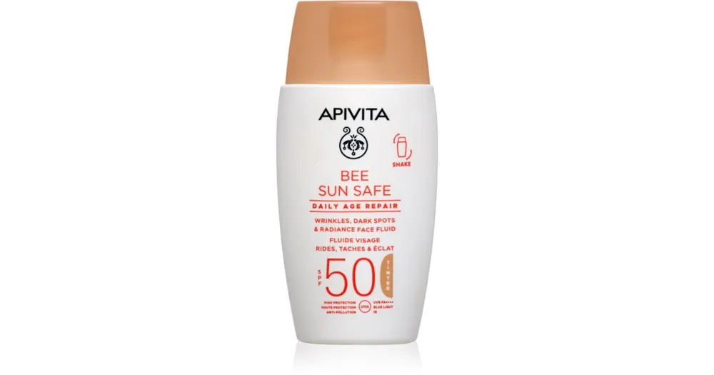 ApivitaBee Sun Safe Daily Age Repair Tinted Fluid SPF50 színező védő krém SPF 50 Ajánlat