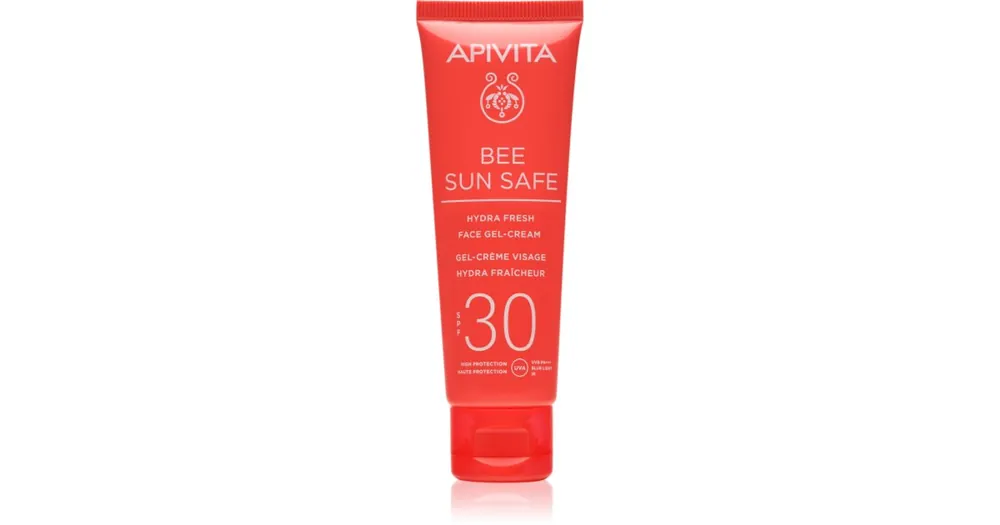 Biztonságos fizetés ApivitaBee Sun Safe Hydra Fresh Face Gel-Cream SPF30 hidratáló géles krém SPF 30