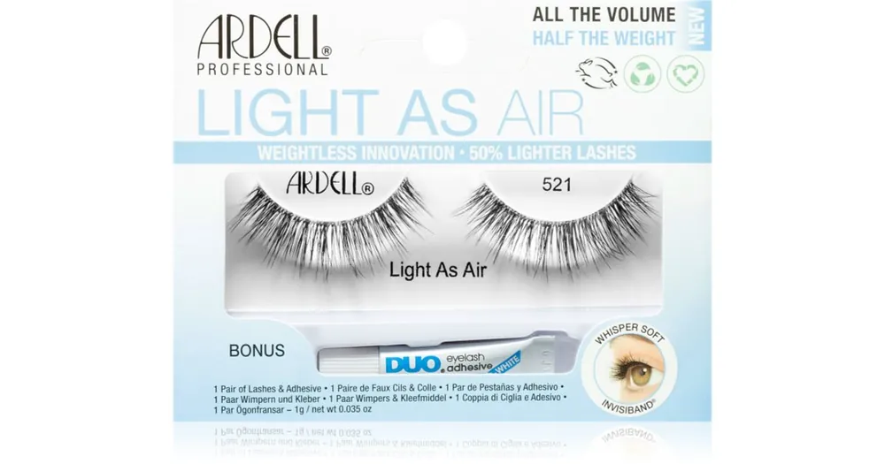 ArdellLight As Air műszempillák ragasztóval Alacsony ár
