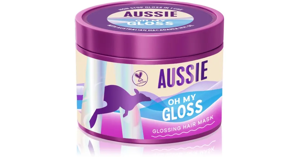 AussieOh My Gloss Glossing Hair Mask bőrvilágosító hidratáló maszk hajra Gyors kiszállítás