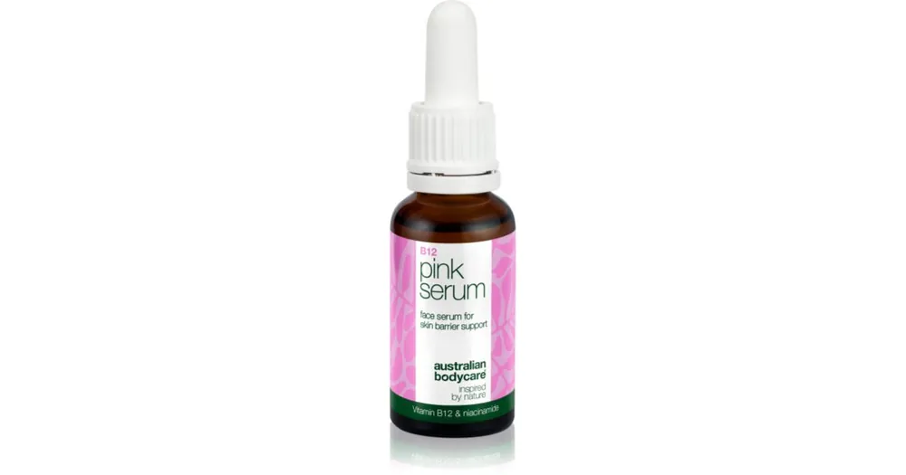 Árcsökkenés Australian BodycareB12 Pink Serum élénkitő szérum a ráncok ellen a bőrgát erősítésére