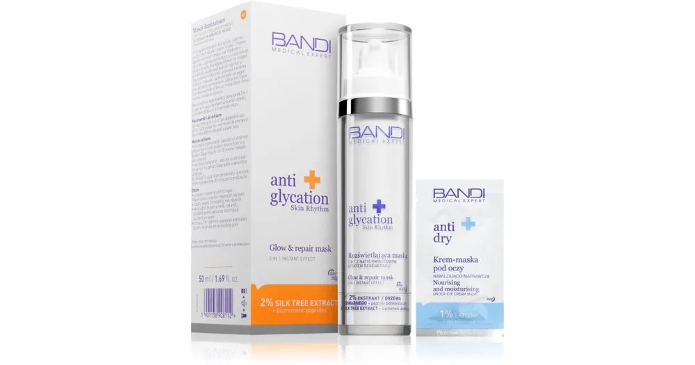 BANDIAnti Glycation regeneráló maszk 2 az 1-ben Árcsökkenés